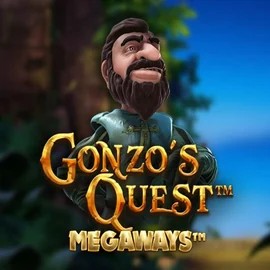 Gonzo's Quest Megaways slot logo by Red Tiger Gaming at BetOnRed Casino